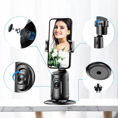 360 Auto Face Tracking Gimbal AI Smart Gimbal Face Tracking Auto Phone Holder